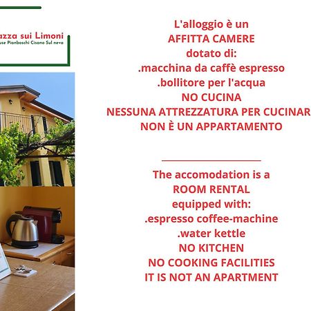 La Terrazza Sui Limoni - Suite Degli Ospiti - Mare, Escursioni A Piedi O Bike, Falesie Per Arrampicate Cisano sul Neva Esterno foto
